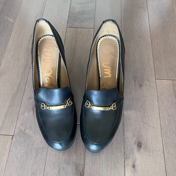 Sam Edelman "Aurelia" platform heeled loafers Sz 7 - Picture 4 of 4